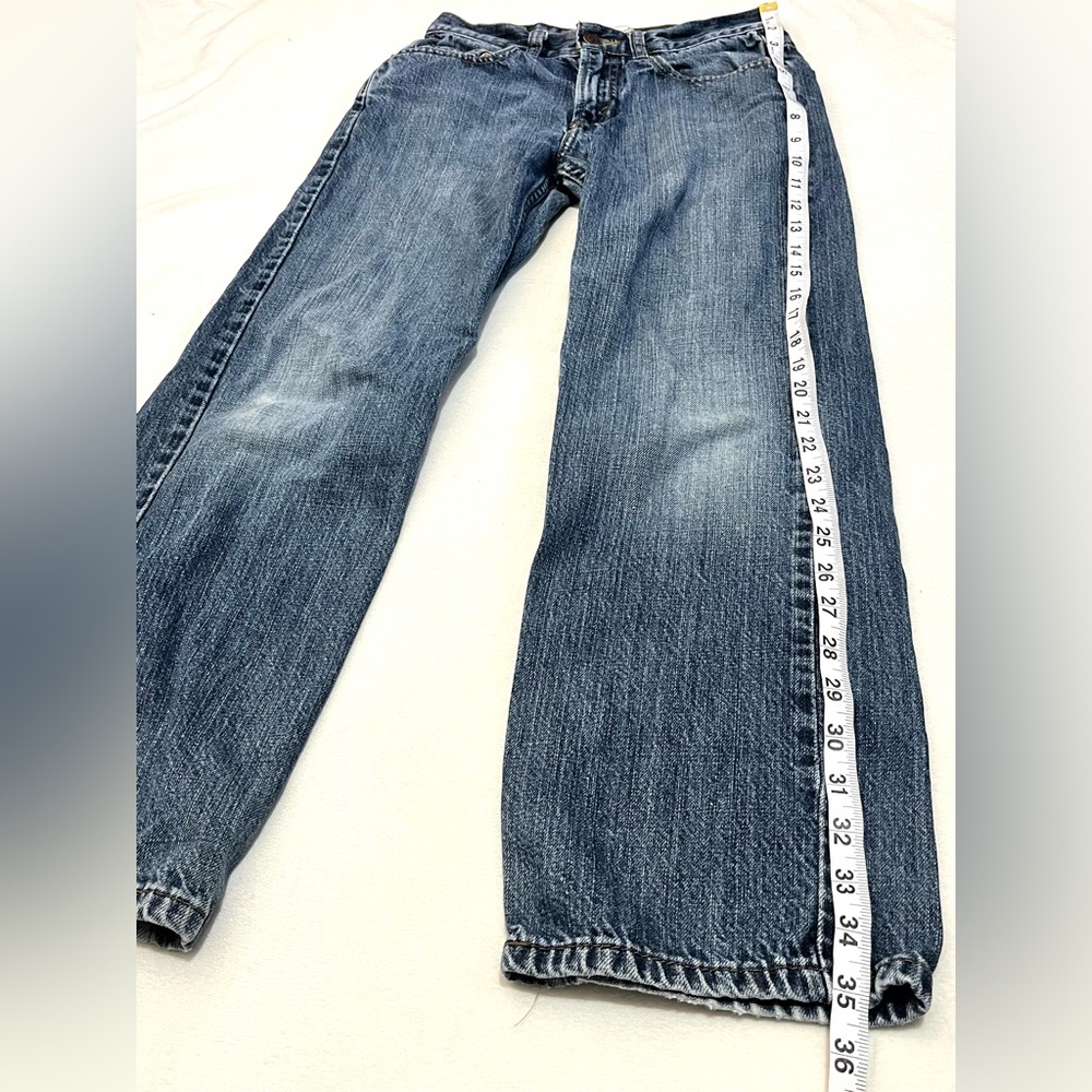 Levi’s 550 Relaxed Boys Classic Blue Denim 100% Cotton Casual Jeans Size 14 Slim - Picture 10 of 16